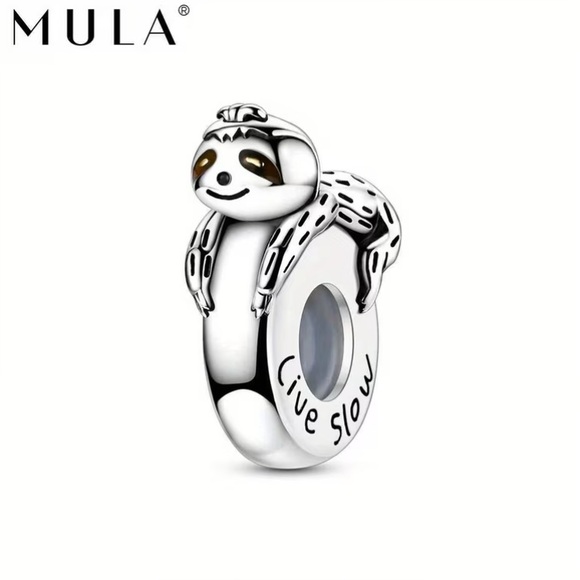 MULA Jewelry - MULA Sterling Silver Sloth Charm